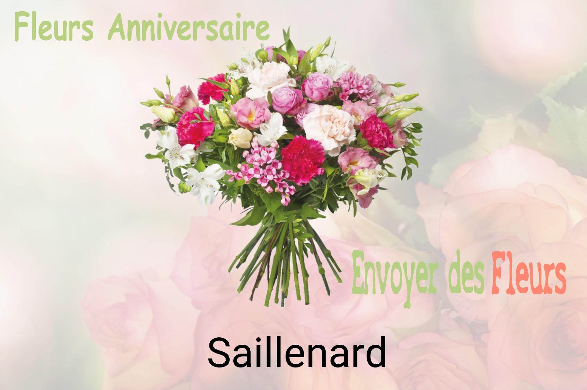 Bouquet de fleurs d’anniversaire livré à Saillenard