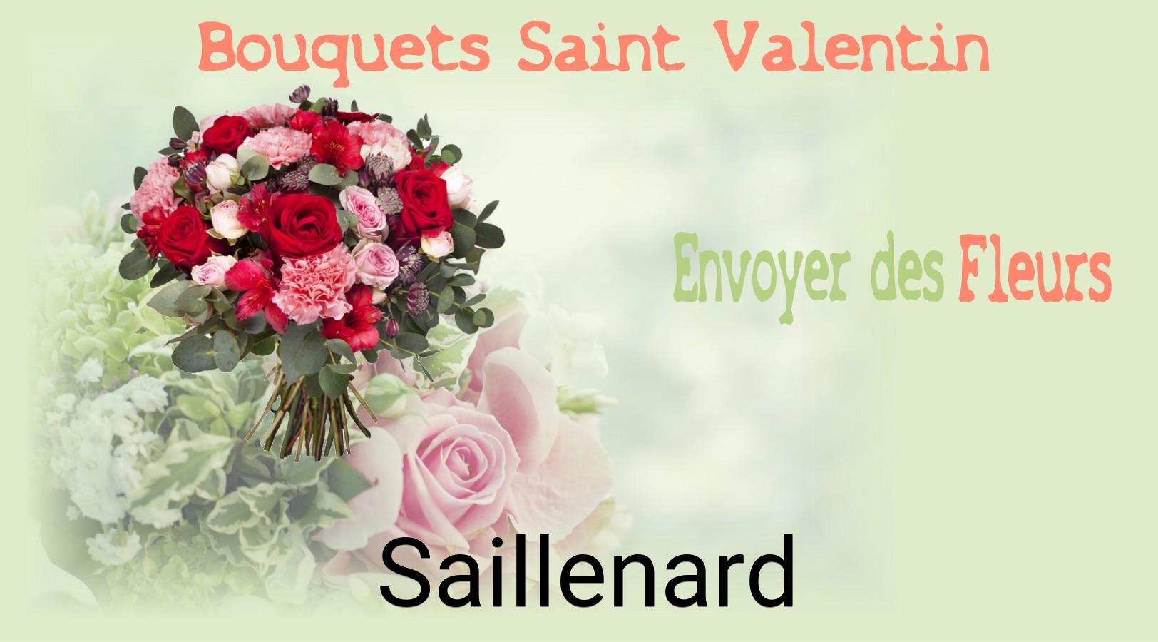Roses de Saint-Valentin livrées à Saillenard